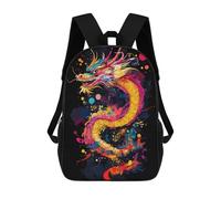 sinyumoney Sacs À Dos Imprimés En 3D Pour Enfants Colorful Japanese Dragon Art : Sac À Dos Scolaire Mignon Pour Garçons, Idéal Pour Les Activités De Plein Air Et Les Sorties Au Collège 17inch