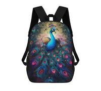 sinyumoney Sacs À Dos Imprimés En 3D Pour Enfants Colorful Peacock Art Print-6 Sacs À Dos Tendance Et Décontractés, Sacs De Voyage Mignons, Sacs À Dos Décontractés Pour Garçons Et Filles