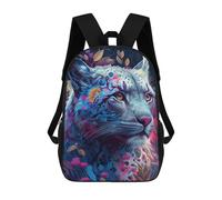 sinyumoney Sacs À Dos Imprimés En 3D Pour Enfants Colorful Snow Leopard : Sac À Dos Scolaire Mignon Pour Garçons, Idéal Pour Les Activités De Plein Air Et Les Sorties Au Collège 17inch