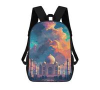 sinyumoney Sacs À Dos Imprimés En 3D Pour Enfants Colorful Taj Mahal Sky Sacs À Dos Tendance Et Décontractés, Sacs De Voyage Mignons, Sacs À Dos Décontractés Pour Garçons Et Filles