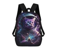 sinyumoney Sacs À Dos Imprimés En 3D Pour Enfants Cosmic Cat Astronaut Art Print-1 Sacs À Dos Tendance Et Décontractés, Sacs De Voyage Mignons, Sacs À Dos Décontractés Pour Garçons Et Filles