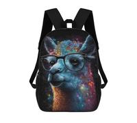 sinyumoney Sacs À Dos Imprimés En 3D Pour Enfants Cosmic Llama Glasses Art Sacs À Dos Tendance Et Décontractés, Sacs De Voyage Mignons, Sacs À Dos Décontractés Pour Garçons Et Filles