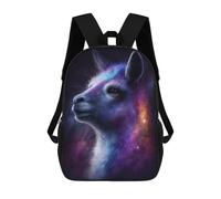 sinyumoney Sacs À Dos Imprimés En 3D Pour Enfants Cosmic Llama Portrait-26 Sacs À Dos Tendance Et Décontractés, Sacs De Voyage Mignons, Sacs À Dos Décontractés Pour Garçons Et Filles