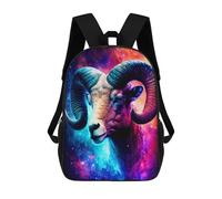 sinyumoney Sacs À Dos Imprimés En 3D Pour Enfants Cosmic Ram Portrait Sacs À Dos Scolaires Garçon Fille Avec Grandes Poches Pour Enfants 17inch