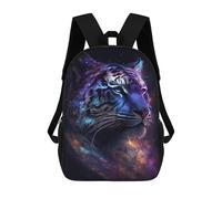 sinyumoney Sacs À Dos Imprimés En 3D Pour Enfants Cosmic Tiger Portrait-3 Sacs À Dos Tendance Et Décontractés, Sacs De Voyage Mignons, Sacs À Dos Décontractés Pour Garçons Et Filles