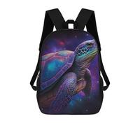 sinyumoney Sacs À Dos Imprimés En 3D Pour Enfants Cosmic Turtle Art Print-3 Sacs À Dos Scolaires Garçon Fille Avec Grandes Poches Pour Enfants 17inch