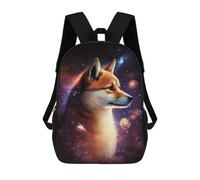sinyumoney Sacs À Dos Imprimés En 3D Pour Enfants Cosmic Wolf Portrait-44 Sacs À Dos Scolaires Garçon Fille Avec Grandes Poches Pour Enfants 17inch