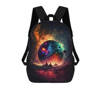 sinyumoney Sacs À Dos Imprimés En 3D Pour Enfants Cosmic Yin-Yang Portal : Sac À Dos Scolaire Mignon Pour Garçons, Idéal Pour Les Activités De Plein Air Et Les Sorties Au Collège 17inch