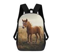 sinyumoney Sacs À Dos Imprimés En 3D Pour Enfants Cute Baby Horse Foal in Field Sacs À Dos Tendance Et Décontractés, Sacs De Voyage Mignons, Sacs À Dos Décontractés Pour Garçons Et Filles