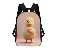 sinyumoney Sacs À Dos Imprimés En 3D Pour Enfants Cute Duckling with Heart Sacs À Dos Tendance Et Décontractés, Sacs De Voyage Mignons, Sacs À Dos Décontractés Pour Garçons Et Filles