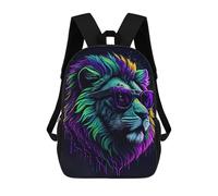 sinyumoney Sacs À Dos Imprimés En 3D Pour Enfants Cute Whimsical Lion : Sac À Dos Scolaire Mignon Pour Garçons, Idéal Pour Les Activités De Plein Air Et Les Sorties Au Collège 17inch