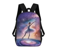 sinyumoney Sacs À Dos Imprimés En 3D Pour Enfants Dancing in Galaxy : Sac À Dos Scolaire Mignon Pour Garçons, Idéal Pour Les Activités De Plein Air Et Les Sorties Au Collège 17inch