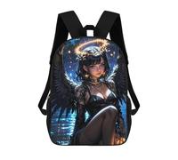 sinyumoney Sacs À Dos Imprimés En 3D Pour Enfants Dark Angel with Halo Sacs À Dos Tendance Et Décontractés, Sacs De Voyage Mignons, Sacs À Dos Décontractés Pour Garçons Et Filles