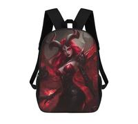 sinyumoney Sacs À Dos Imprimés En 3D Pour Enfants Devilish Red Demon Artwork Sacs À Dos Scolaires Garçon Fille Avec Grandes Poches Pour Enfants 17inch