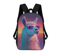 sinyumoney Sacs À Dos Imprimés En 3D Pour Enfants Disco Party Retro Llama Sacs À Dos Tendance Et Décontractés, Sacs De Voyage Mignons, Sacs À Dos Décontractés Pour Garçons Et Filles