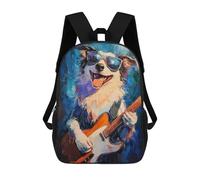 sinyumoney Sacs À Dos Imprimés En 3D Pour Enfants Dog Playing Guitar Painting Sacs À Dos Tendance Et Décontractés, Sacs De Voyage Mignons, Sacs À Dos Décontractés Pour Garçons Et Filles