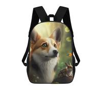 sinyumoney Sacs À Dos Imprimés En 3D Pour Enfants Dog with Hamster : Sac À Dos Scolaire Mignon Pour Garçons, Idéal Pour Les Activités De Plein Air Et Les Sorties Au Collège 17inch