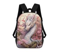 sinyumoney Sacs À Dos Imprimés En 3D Pour Enfants Dragon Amidst Cherry Blossoms Sacs À Dos Scolaires Garçon Fille Avec Grandes Poches Pour Enfants 17inch