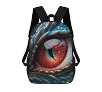 sinyumoney Sacs À Dos Imprimés En 3D Pour Enfants Dragon Eye Close-Up : Sac À Dos Scolaire Mignon Pour Garçons, Idéal Pour Les Activités De Plein Air Et Les Sorties Au Collège 17inch