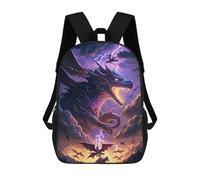 sinyumoney Sacs À Dos Imprimés En 3D Pour Enfants Dragon Storm Fantasy Artwork Sacs À Dos Tendance Et Décontractés, Sacs De Voyage Mignons, Sacs À Dos Décontractés Pour Garçons Et Filles