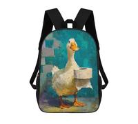 sinyumoney Sacs À Dos Imprimés En 3D Pour Enfants Duck with Toilet Paper Roll-4 Sacs À Dos Tendance Et Décontractés, Sacs De Voyage Mignons, Sacs À Dos Décontractés Pour Garçons Et Filles