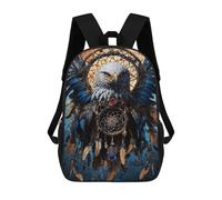 sinyumoney Sacs À Dos Imprimés En 3D Pour Enfants Eagle Dreamcatcher Art : Sac À Dos Scolaire Mignon Pour Garçons, Idéal Pour Les Activités De Plein Air Et Les Sorties Au Collège 17inch
