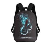 sinyumoney Sacs À Dos Imprimés En 3D Pour Enfants Electric Boxing Gloves Artwork Sacs À Dos Scolaires Garçon Fille Avec Grandes Poches Pour Enfants 17inch