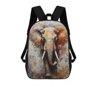 sinyumoney Sacs À Dos Imprimés En 3D Pour Enfants Elephant Walking in Paint : Sac À Dos Scolaire Mignon Pour Garçons, Idéal Pour Les Activités De Plein Air Et Les Sorties Au Collège 17inch