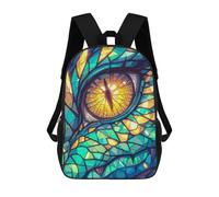 sinyumoney Sacs À Dos Imprimés En 3D Pour Enfants Emerald Dragon Eye : Sac À Dos Scolaire Mignon Pour Garçons, Idéal Pour Les Activités De Plein Air Et Les Sorties Au Collège 17inch