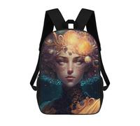sinyumoney Sacs À Dos Imprimés En 3D Pour Enfants Enchanted Cosmic Portrait : Sac À Dos Scolaire Mignon Pour Garçons, Idéal Pour Les Activités De Plein Air Et Les Sorties Au Collège 17inch