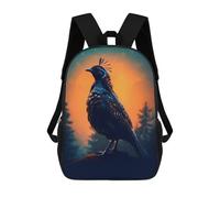 sinyumoney Sacs À Dos Imprimés En 3D Pour Enfants Enchanted Forest Bird : Sac À Dos Scolaire Mignon Pour Garçons, Idéal Pour Les Activités De Plein Air Et Les Sorties Au Collège 17inch
