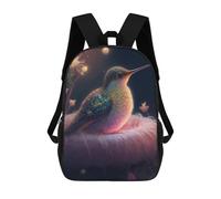 sinyumoney Sacs À Dos Imprimés En 3D Pour Enfants Enchanted Hummingbird Garden Sacs À Dos Scolaires Garçon Fille Avec Grandes Poches Pour Enfants 17inch