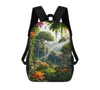 sinyumoney Sacs À Dos Imprimés En 3D Pour Enfants Enchanted Tropical Paradise -3 Sacs À Dos Scolaires Garçon Fille Avec Grandes Poches Pour Enfants 17inch