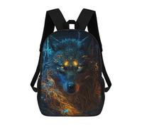 sinyumoney Sacs À Dos Imprimés En 3D Pour Enfants Enchanted Wolf Portrait Sacs À Dos Scolaires Garçon Fille Avec Grandes Poches Pour Enfants 17inch
