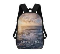 sinyumoney Sacs À Dos Imprimés En 3D Pour Enfants Enoshima Island Sunset Sacs À Dos Scolaires Garçon Fille Avec Grandes Poches Pour Enfants 17inch