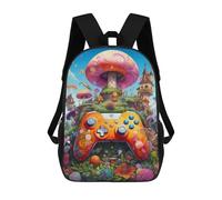 sinyumoney Sacs À Dos Imprimés En 3D Pour Enfants Fantasy Mushroom World Adventure Sacs À Dos Scolaires Garçon Fille Avec Grandes Poches Pour Enfants 17inch