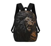 sinyumoney Sacs À Dos Imprimés En 3D Pour Enfants Fierce Lion : Sac À Dos Scolaire Mignon Pour Garçons, Idéal Pour Les Activités De Plein Air Et Les Sorties Au Collège 17inch