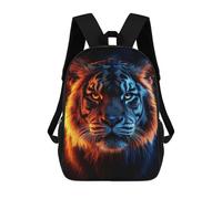 sinyumoney Sacs À Dos Imprimés En 3D Pour Enfants Fiery And Icy Tiger Portrait Sacs À Dos Tendance Et Décontractés, Sacs De Voyage Mignons, Sacs À Dos Décontractés Pour Garçons Et Filles