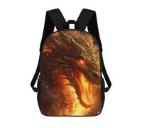 sinyumoney Sacs À Dos Imprimés En 3D Pour Enfants Fiery Dragon Artwork -2 : Sac À Dos Scolaire Mignon Pour Garçons, Idéal Pour Les Activités De Plein Air Et Les Sorties Au Collège 17inch