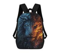 sinyumoney Sacs À Dos Imprimés En 3D Pour Enfants Fire & Ice Lion Art Print Sacs À Dos Tendance Et Décontractés, Sacs De Voyage Mignons, Sacs À Dos Décontractés Pour Garçons Et Filles