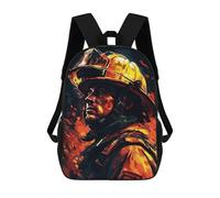 sinyumoney Sacs À Dos Imprimés En 3D Pour Enfants Firefighter Drawn : Sac À Dos Scolaire Mignon Pour Garçons, Idéal Pour Les Activités De Plein Air Et Les Sorties Au Collège 17inch