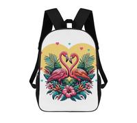 sinyumoney Sacs À Dos Imprimés En 3D Pour Enfants Flamingo Birds Love : Sac À Dos Scolaire Mignon Pour Garçons, Idéal Pour Les Activités De Plein Air Et Les Sorties Au Collège 17inch