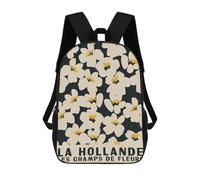 sinyumoney Sacs À Dos Imprimés En 3D Pour Enfants Flower Market Holland Sacs À Dos Tendance Et Décontractés, Sacs De Voyage Mignons, Sacs À Dos Décontractés Pour Garçons Et Filles