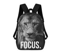 sinyumoney Sacs À Dos Imprimés En 3D Pour Enfants FOCUS Lion Motivation Sacs À Dos Tendance Et Décontractés, Sacs De Voyage Mignons, Sacs À Dos Décontractés Pour Garçons Et Filles