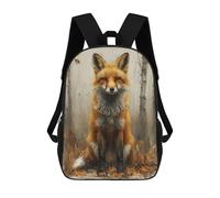 sinyumoney Sacs À Dos Imprimés En 3D Pour Enfants Fox in Autumn Forest Sacs À Dos Scolaires Garçon Fille Avec Grandes Poches Pour Enfants 17inch