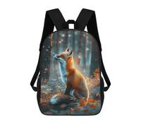 sinyumoney Sacs À Dos Imprimés En 3D Pour Enfants Fox in Enchanted Forest Sacs À Dos Tendance Et Décontractés, Sacs De Voyage Mignons, Sacs À Dos Décontractés Pour Garçons Et Filles