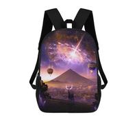 sinyumoney Sacs À Dos Imprimés En 3D Pour Enfants Galactic Deer Dreamscape -2 Sacs À Dos Scolaires Garçon Fille Avec Grandes Poches Pour Enfants 17inch