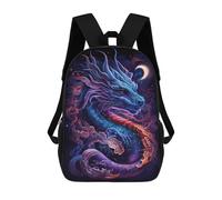 sinyumoney Sacs À Dos Imprimés En 3D Pour Enfants Galactic Dragon Art Print Sacs À Dos Tendance Et Décontractés, Sacs De Voyage Mignons, Sacs À Dos Décontractés Pour Garçons Et Filles