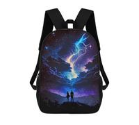 sinyumoney Sacs À Dos Imprimés En 3D Pour Enfants Galactic Lightning Strike Sacs À Dos Scolaires Garçon Fille Avec Grandes Poches Pour Enfants 17inch