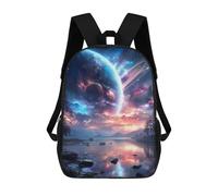 sinyumoney Sacs À Dos Imprimés En 3D Pour Enfants Galactic Reflections Celestial Lake Scene Sacs À Dos Tendance Et Décontractés, Sacs De Voyage Mignons, Sacs À Dos Décontractés Pour Garçons Et Filles